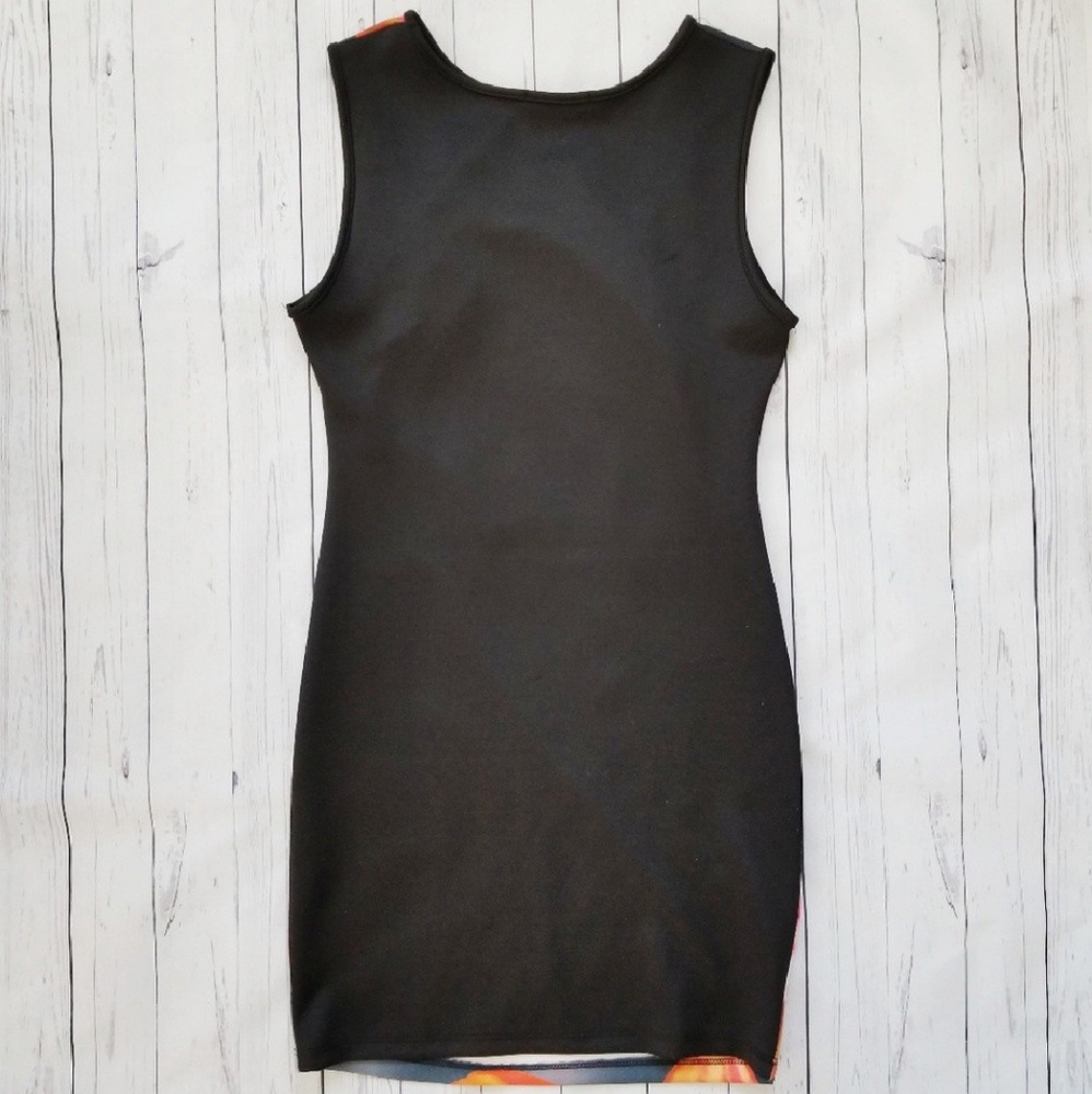 🌹 Forever 21 (L) 96 Logo Flower Jersey Dress - Picture 3 of 7